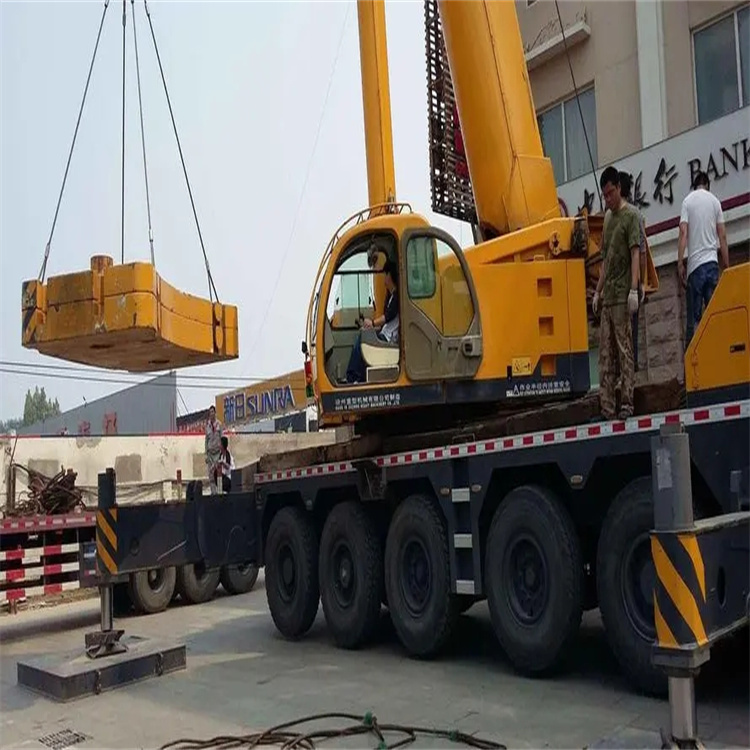 来安县当地吊车出租|机器吊装|75吨|工厂搬迁服务